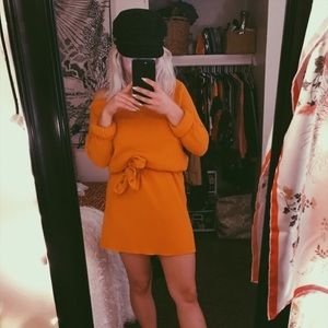 sabo skirt knit off shoulder dress worn once